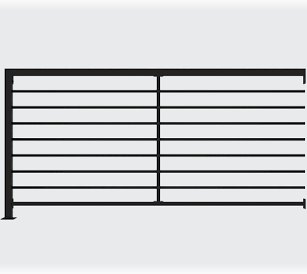 Horizontal pickets